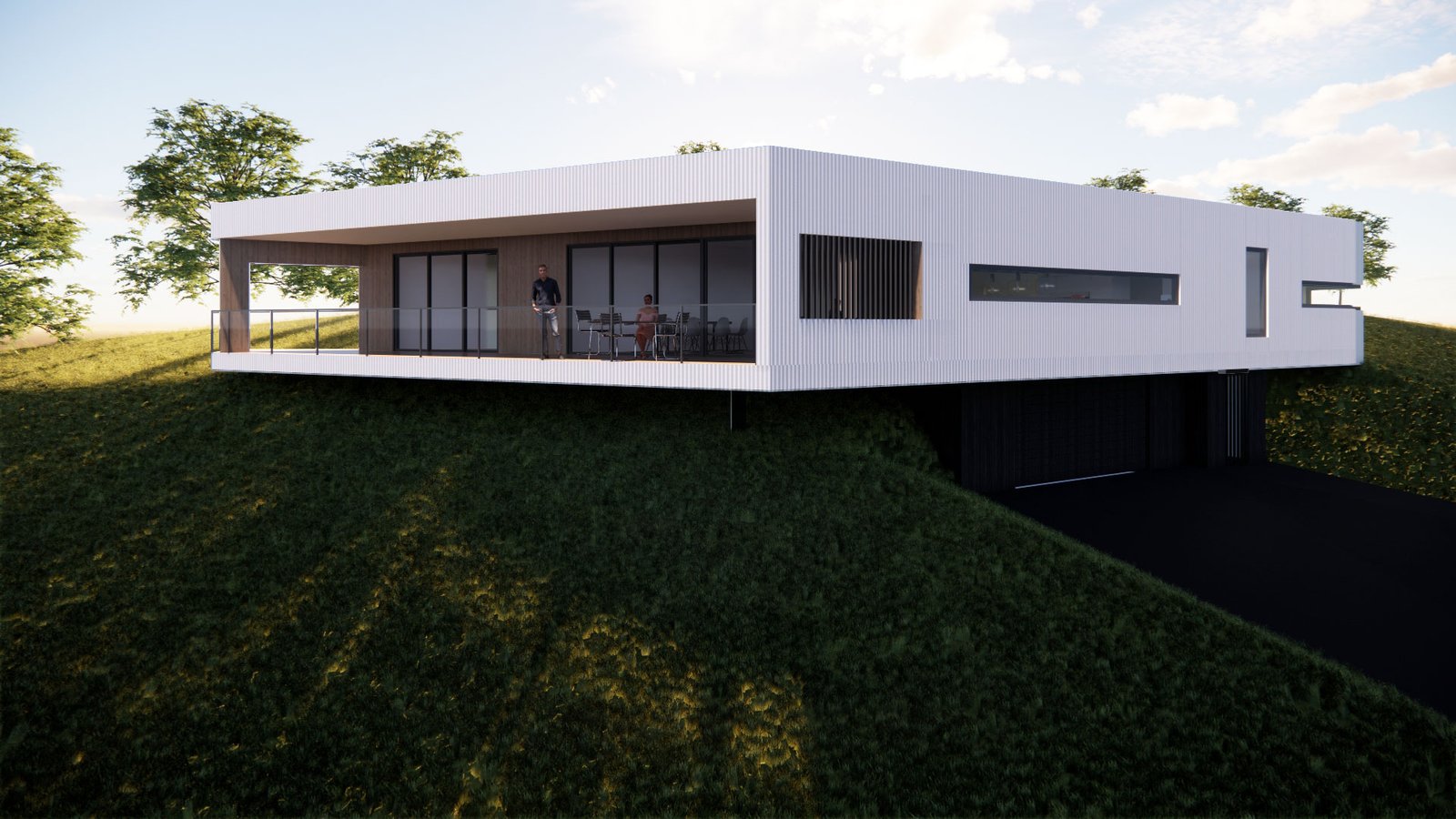 Goulburn-mod-3 unique single storey home perched on the side of a hill